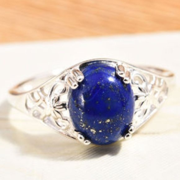 Sterling Silver Lapis Ring - Picture 1 of 4